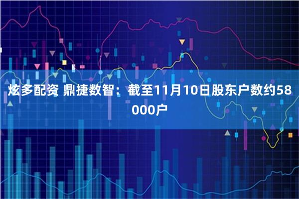 炫多配资 鼎捷数智：截至11月10日股东户数约58000户